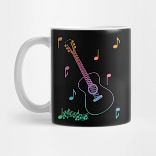 Musical Acoustic Guitar Mug